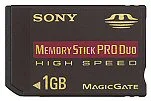 Memory Stick DUO Pro cards