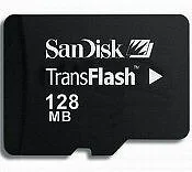 Trans Flash Memory cards